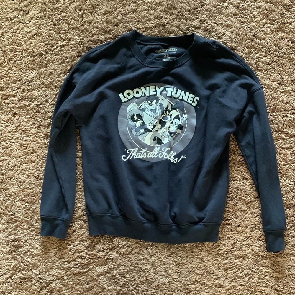 Looney Tunes size xs navy sweatshirt